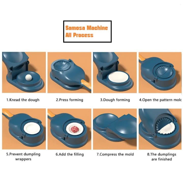 2 in 1 Dumpling and Samosa Maker Machine – Perfect Kitchen Tool for Homemade Delights
