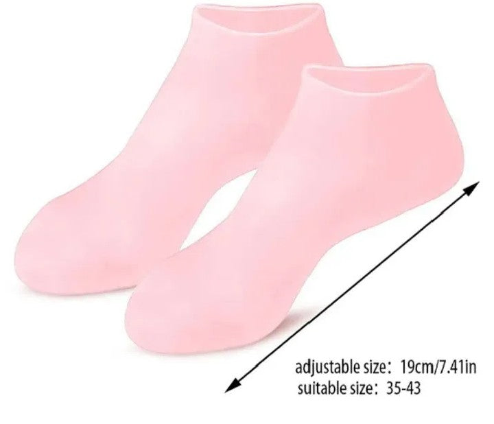 Moisturizing Silicone Gel Heel Socks for Soft, Smooth & Rejuvenated Feet