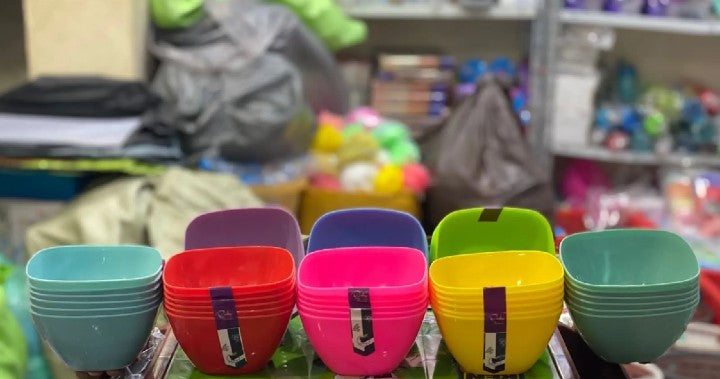 6-Piece Plastic Bowl Set – Durable, Lightweight & Multi-Purpose Kitchen Essential