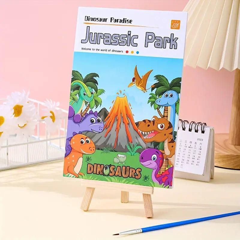 Kids Watercolor Painting Book Set – Mess-Free Art Kit with Brush