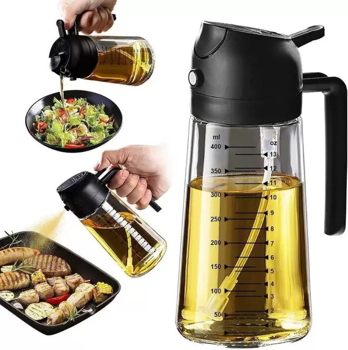 Premium Glass Oil Sprayer Bottle – Fine Mist Spray for Cooking