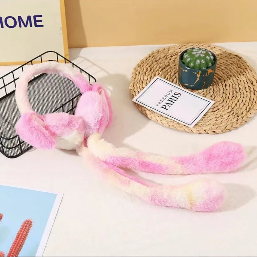 Plush Rabbit Ear Earmuffs – Stylish Ear Warmers