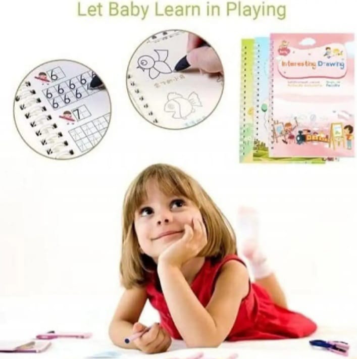 Sank Magic Practice Copybook Set – Reusable Handwriting Workbook for Kids