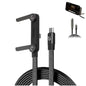 2-in-1 Invisible Holder Charger Cable – 240W Fast Charging USB-C Cable with Built-in Phone Stand