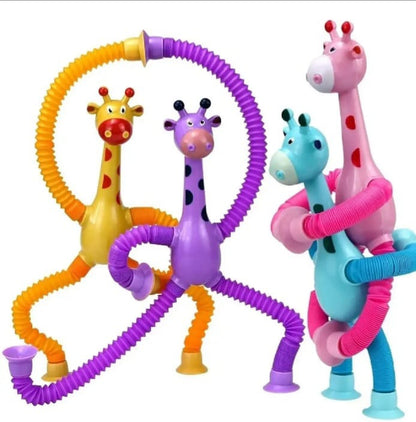 Giraffe Pop Tubes with LED Lights – Fun & Sensory Toy for Kids (3+ Years)
