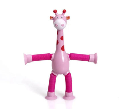 Giraffe Pop Tubes with LED Lights – Fun & Sensory Toy for Kids (3+ Years)