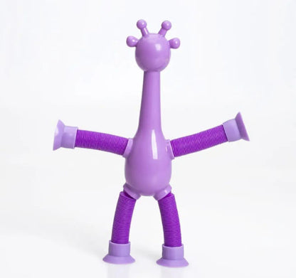 Giraffe Pop Tubes with LED Lights – Fun & Sensory Toy for Kids (3+ Years)
