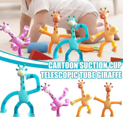 Giraffe Pop Tubes with LED Lights – Fun & Sensory Toy for Kids (3+ Years)