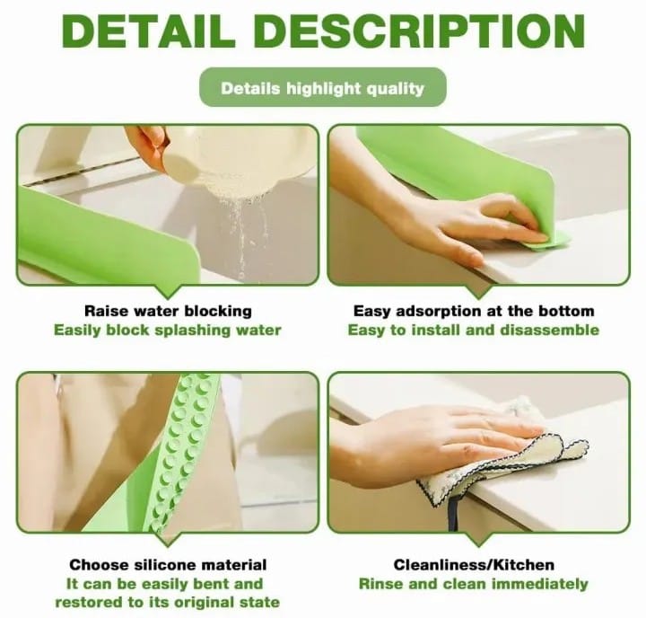 Kitchen Splash Sink Guard – Keep Your Kitchen Clean & Dry