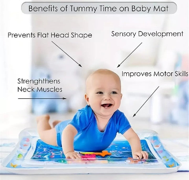 Inflatable Baby Water Play Mat – Tummy Time Sensory Toy for Infants