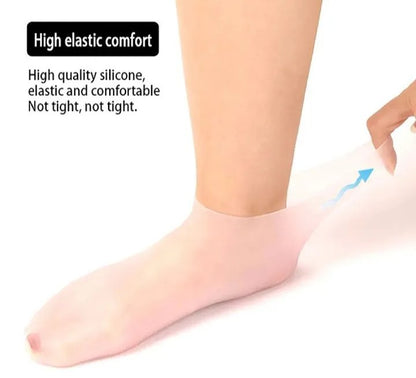 Moisturizing Silicone Gel Heel Socks for Soft, Smooth & Rejuvenated Feet