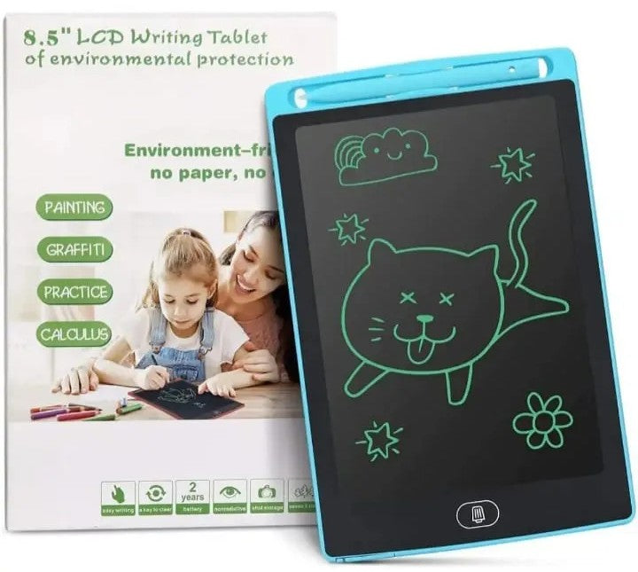 8.5” LCD Writing Tablet for Kids – Colorful Doodle Board with Stylus