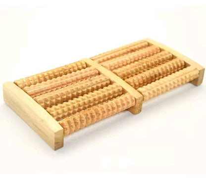 Wooden Roller Foot Massager – Natural Stress Relief & Circulation Booster