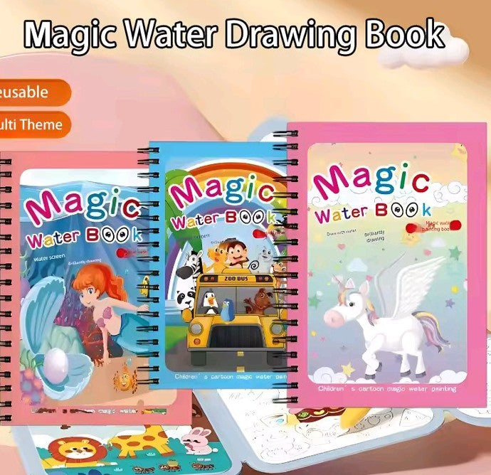 Magic Water Picture Book for Kids – Reusable Drawing Fun