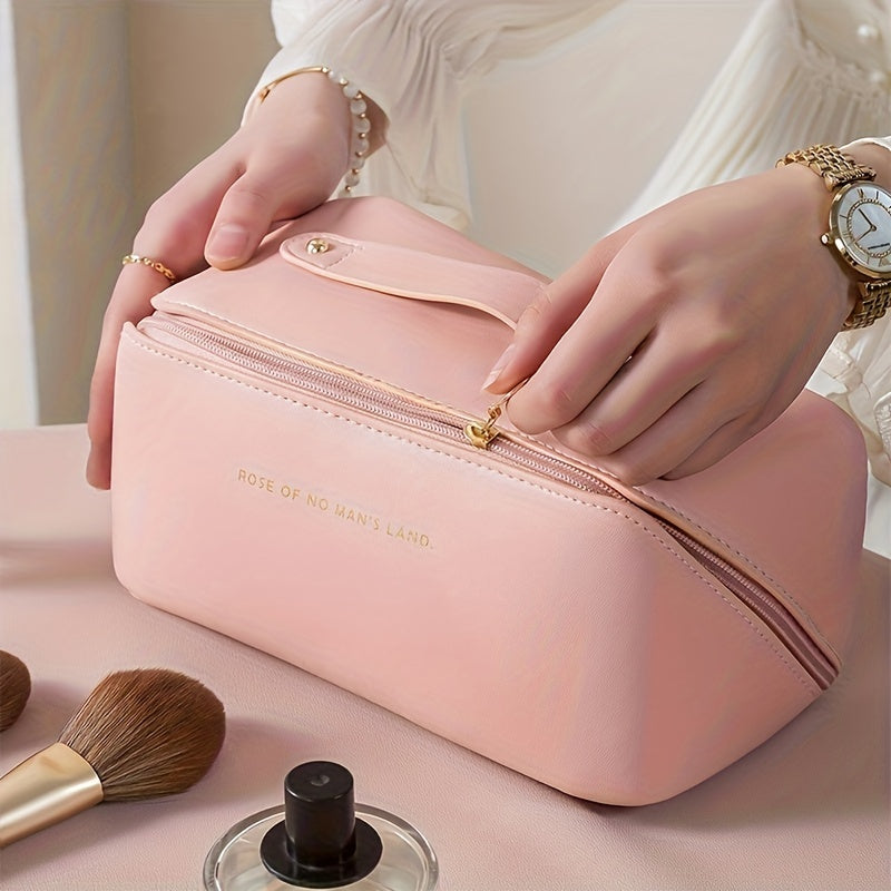 Premium PU Leather Makeup Organizer Bag