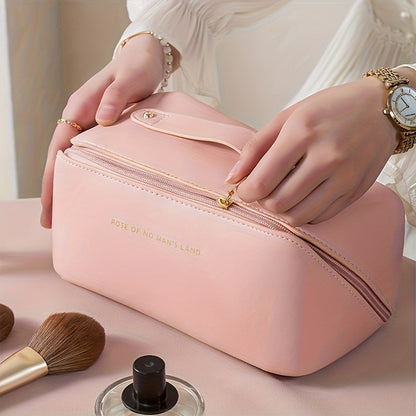 Premium PU Leather Makeup Organizer Bag