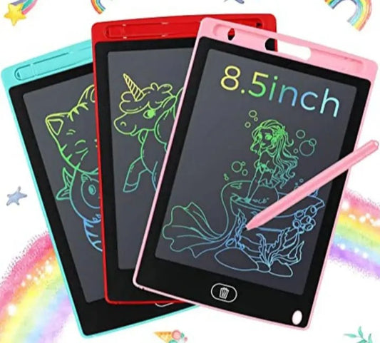 8.5” LCD Writing Tablet for Kids – Colorful Doodle Board with Stylus