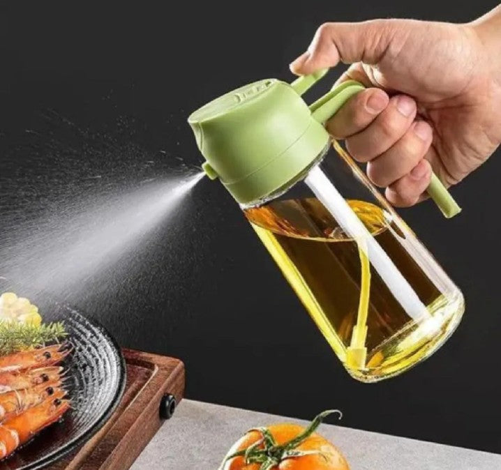 Premium Glass Oil Sprayer Bottle – Fine Mist Spray for Cooking