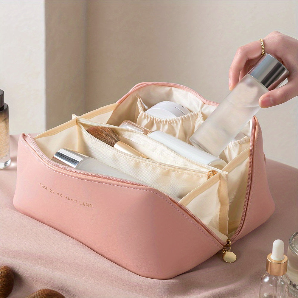 Premium PU Leather Makeup Organizer Bag