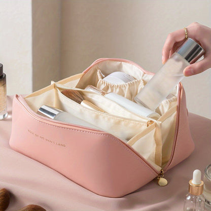 Premium PU Leather Makeup Organizer Bag