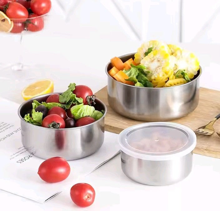 Stainless Steel Food Storage Containers Set (5 Pieces)