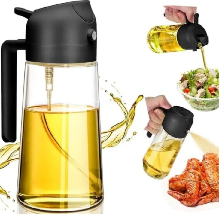 Premium Glass Oil Sprayer Bottle – Fine Mist Spray for Cooking