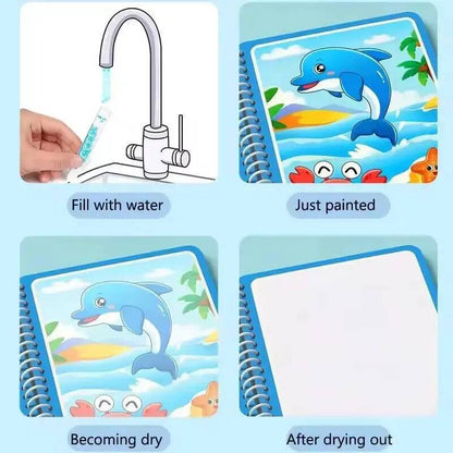 Magic Water Picture Book for Kids – Reusable Drawing Fun