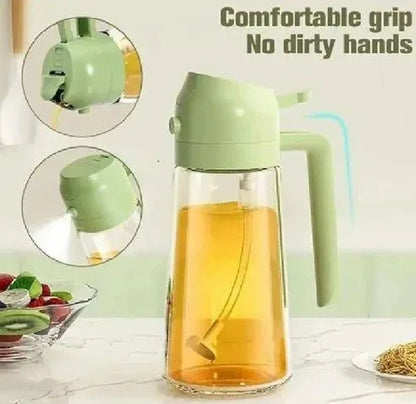 Premium Glass Oil Sprayer Bottle – Fine Mist Spray for Cooking