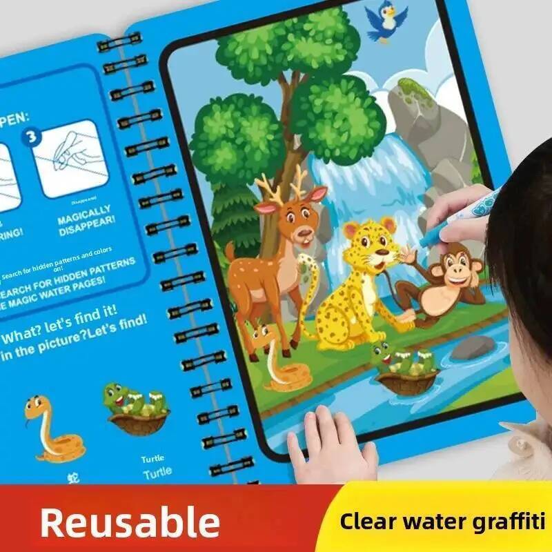 Magic Water Picture Book for Kids – Reusable Drawing Fun