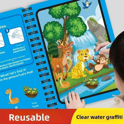 Magic Water Picture Book for Kids – Reusable Drawing Fun