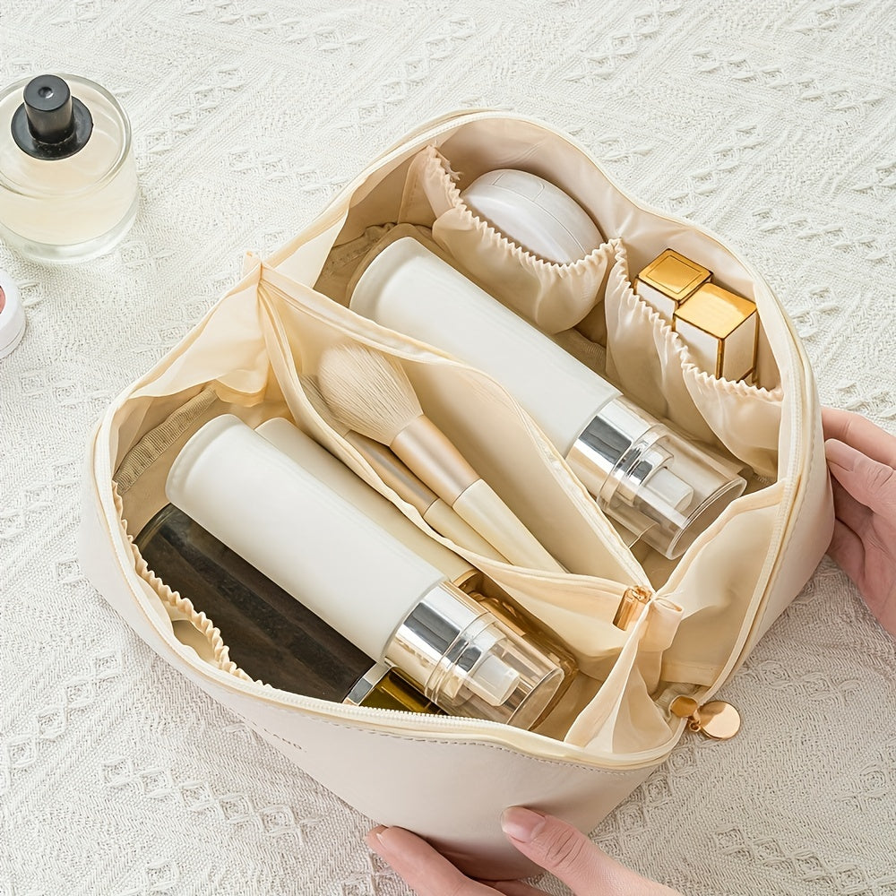 Premium PU Leather Makeup Organizer Bag