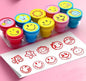 Cute Emoji Stamp Set for Kids (Pack of 10) – Fun Cartoon Face Stamper for Arts & Crafts