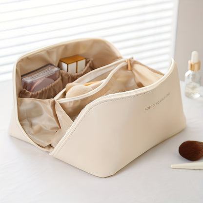 Premium PU Leather Makeup Organizer Bag