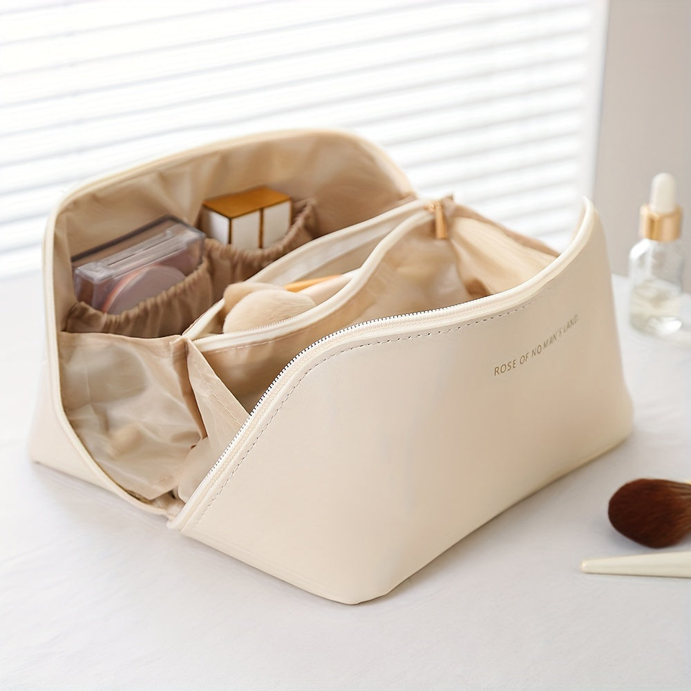 Premium PU Leather Makeup Organizer Bag