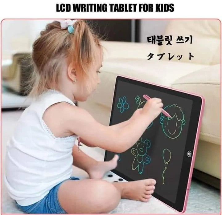 8.5” LCD Writing Tablet for Kids – Colorful Doodle Board with Stylus