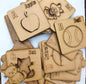 A to Z Alphabet Wooden Drawing Stencils for Kids – Educational Learning & Creative Toy Set
