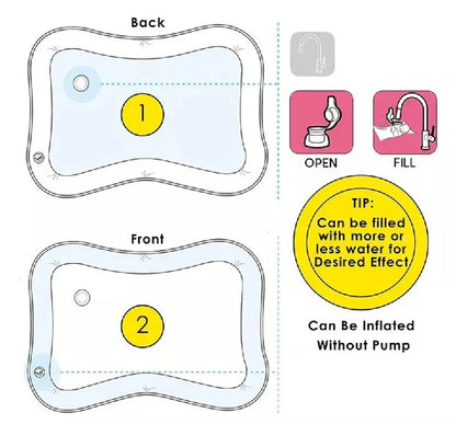 Inflatable Baby Water Play Mat – Tummy Time Sensory Toy for Infants