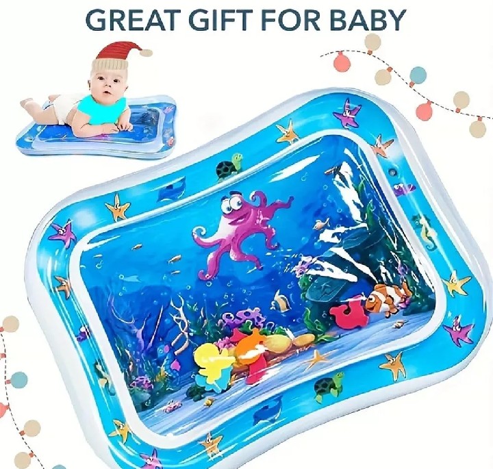 Inflatable Baby Water Play Mat – Tummy Time Sensory Toy for Infants