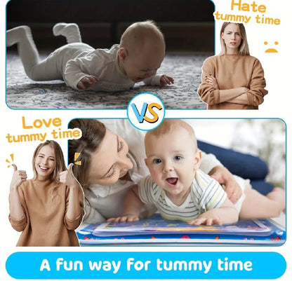 Inflatable Baby Water Play Mat – Tummy Time Sensory Toy for Infants