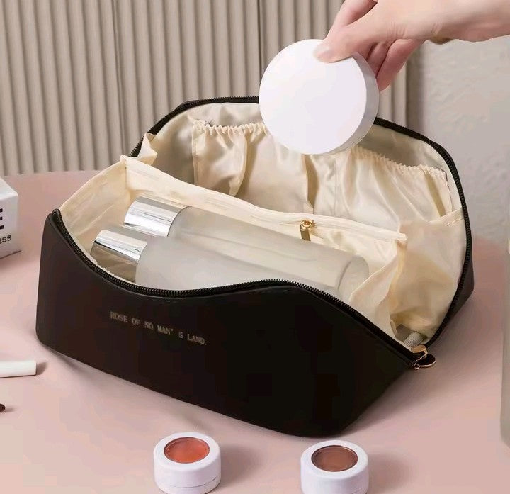Premium PU Leather Makeup Organizer Bag