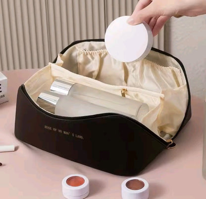 Premium PU Leather Makeup Organizer Bag